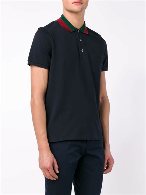 gucci mens white polo|Gucci navy striped polo shirt.